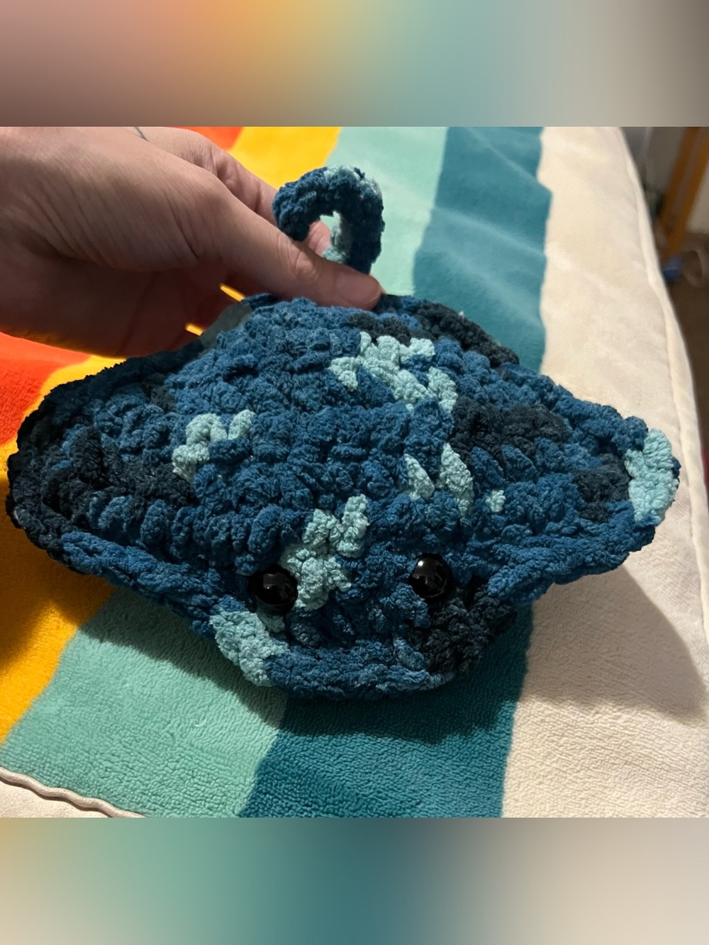 Plush Crocheted Stingray ✨ - Picture 4 of 5